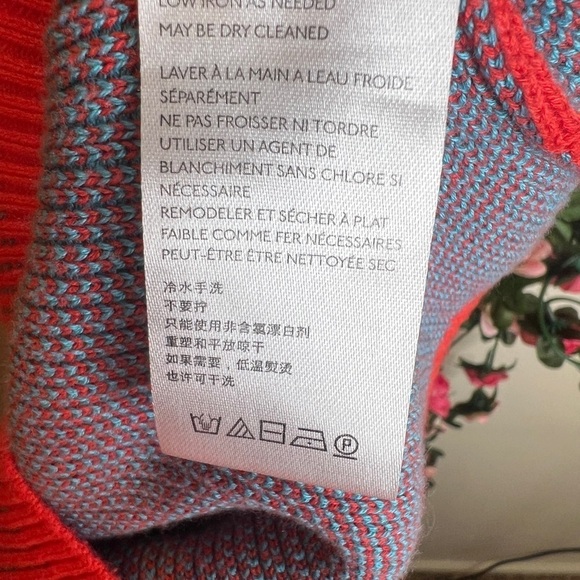 BDG Urban Outfitters Sky High Cropped Sweater Retro Rainbow Mock Neck Sz SM - Picture 11 of 12